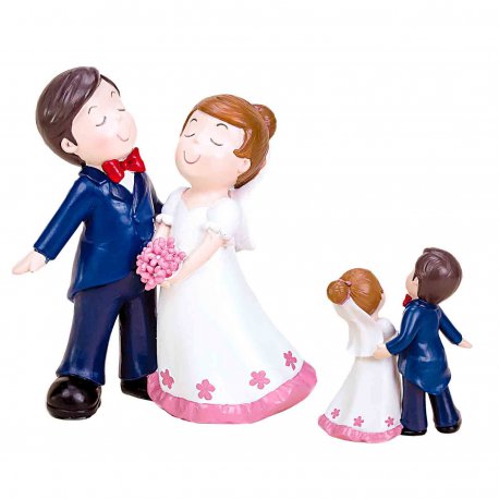 Figurine pour Gateau Mariage Mrs et Mr Pim