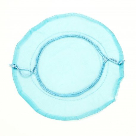 Sac Organza pas Cher Rond Turquoise