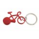 Porte-clés vélo Rouge Personnalisé