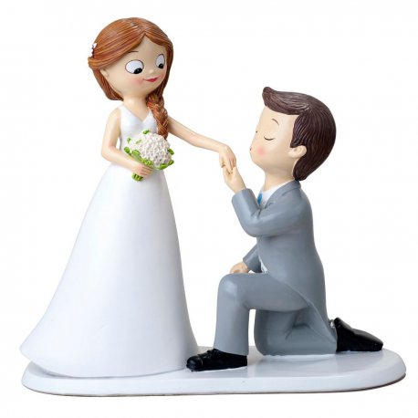 Figurine Mariage Couple Bisous