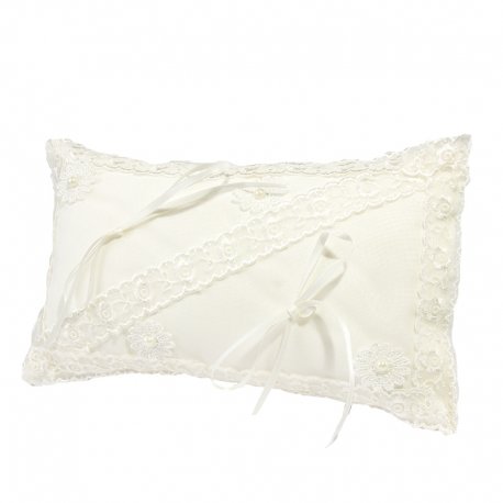 Coussin Blanc Mariage